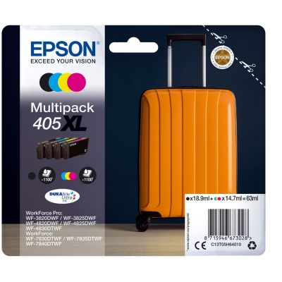 Epson 405XL DURABrite Ultra Ink Cartridge 1 pc Original High (XL) Yield Black, Cyan, Magenta, Yellow