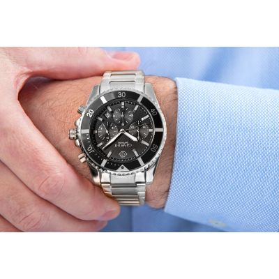 4. Giewont Chronograph Sapphire Silver Men's Watch GW3970-B2