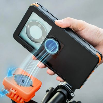 4. Rockbros HW-87 Magnetic Waterproof Phone Holder - Black