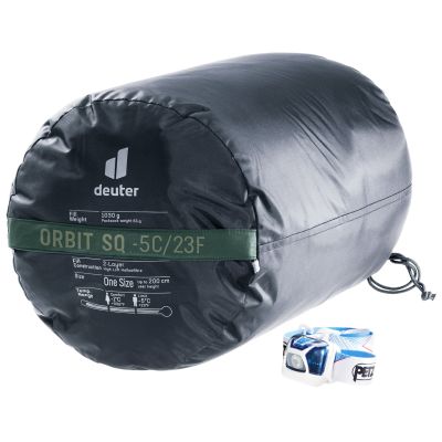 8. Deuter Orbit SQ-5 Synthetic Sleeping Bag (200 cm) - Ivy/Ink