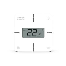Wireless mechanical room thermostat white R-8X Tech Controllers
