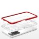 5. Clear 3in1 Case for Xiaomi Redmi 10 Frame Gel Cover Red
