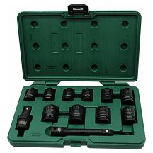 SATA IMPACT SOCKET SET 1/2" 12 pcs.