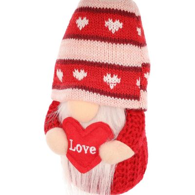 9. Gnome with a Love Heart 19cm Valentine's Day Decoration