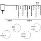 7. SOLAR STRING LIGHTS 480 LED 13 FUNCTIONS USB WARM WHITE