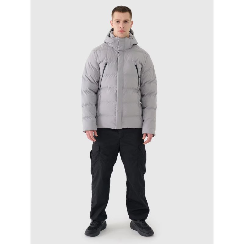 9. Men's winter down jacket with synthetic filling, 10000 membrane, 4F 4FWAW24TDJAM512-25S