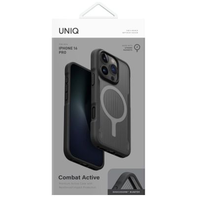5. Uniq Combat Active Magclick Charging Case for iPhone 16 Pro - Black