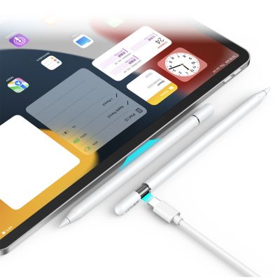 6. Acefast V3 Capacitive Stylus for iPad with Wireless Charging and 2 Interchangeable Tips - White