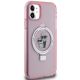 4. Karl Lagerfeld Ring Stand Karl&Choupette MagSafe case for iPhone 11 / Xr - pink