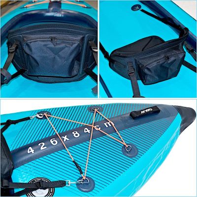 7. 2-PERSON KAYAK 465x74x42CM LAMINATED PVC BLUE ENERO
