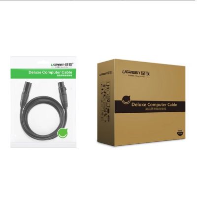 4. Ugreen AV130 66719 audio XLR (female) - XLR (male) cable for microphone / amplifier 5m - black