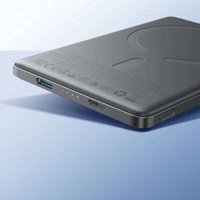 13. Powerbank Joyroom JR-PBM08 5000mAh 20W ultra-thin with inductive charging - gray