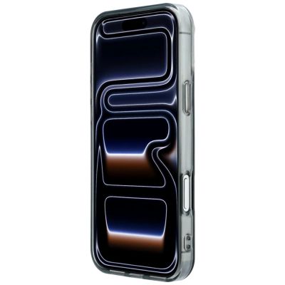5. Mercedes AMG IML Transparent Bicolor Block MagSafe Case for iPhone 18 Pro Max / 17 Pro Max - Black and Gray