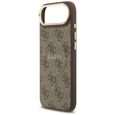 6. Guess 4G PU Classic Logo MagSafe Case for iPhone 17 Air - Brown