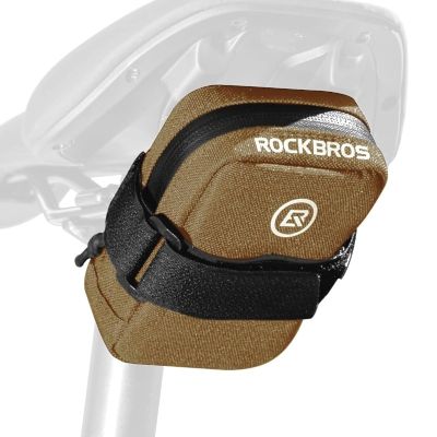 Rockbros bicycle saddle bag brown 0.35l