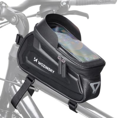 9. Wozinsky Bike Frame Bag with Phone Case 1.7L Black (WBB28BK)