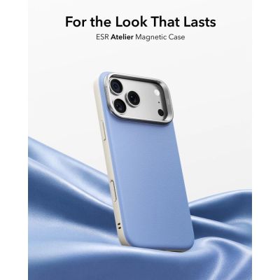 2. ESR Atelier Kickstand MagSafe Case for iPhone 18 Pro Max / 17 Pro Max - Light Blue