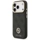 2. Guess 4G Strass Logo & Big Strap Metal Buttons MagSafe Case for iPhone 17 Pro - Black