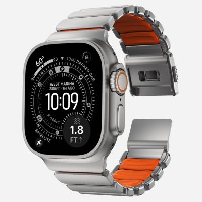 6. Nomad Stratos Band Natural Titanium