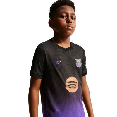 4. Nike FC Barcelona 2026/27 Match Away Kids' Jersey Black and Purple II1852 505