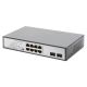 Digitus Unmanaged desktop network switch 8x RJ45 Gb/s (including 6xPoE) + 2x SFP, PoE++ max budget 180W