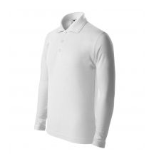 Kids Pique Polo LS Polo Shirt (White)