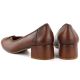 4. Women's pumps, brown block heels, Potocki SZ12788
