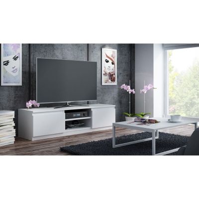 4. TV STAND 140 MATTE WHITE