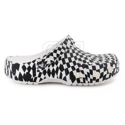 6. Crocs Classic warped checker clog 211007-103 flip flops