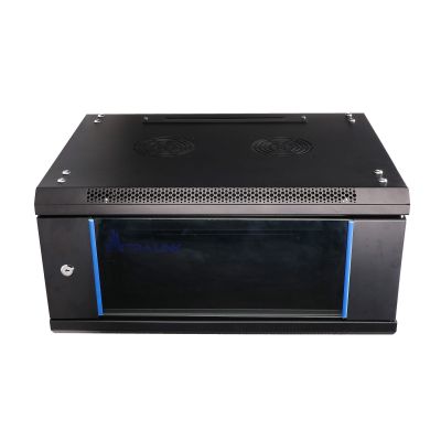 Extralink 4U 600x450 Black Wall-Mounted Rack Cabinet