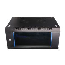 Extralink 4U 600x450 Black Wall-Mounted Rack Cabinet