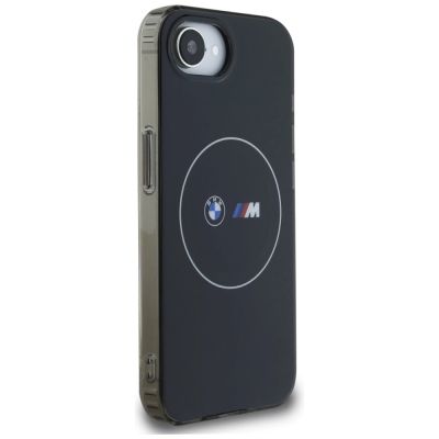 4. BMW IML Metal White Circle MagSafe iPhone 16e Case - Black