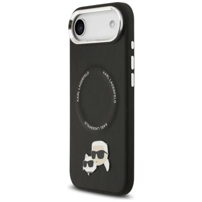 2. Karl Lagerfeld Karl & Choupette Pins MagSafe Case for iPhone Air - Black