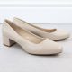 3. Beige Sergio Leone PB291 block heel pumps