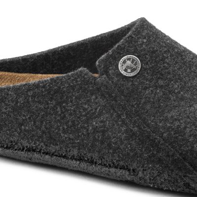 2. Birkenstock Zermatt Cozy Home Anthracite Wool Felt Slippers Regular Wide (1014938)