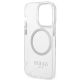 7. Guess GUHMP14LHTRMS iPhone 14 Pro 6.1" silver/silver hard case Metal Outline Magsafe