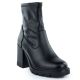 Black Women's Block Heel Ankle Boots Potocki 12419
