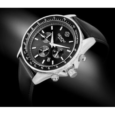 2. Men's Watch Giewont Chronograph Sapphire Black GW3520-A4