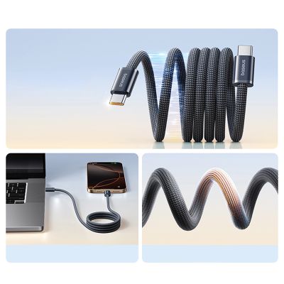 5. Baseus Dynamic 4 Pro Fast USB-C Cable - USB-C 100W 1m - Black