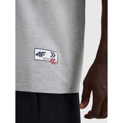 5. Men's oversize printed T-shirt 4F 4FRAW25TTSHM3257-27M