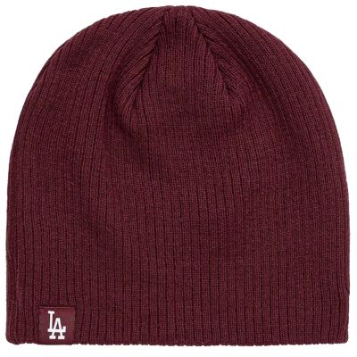 New Era Skully Los Angeles Dodgers Hat 60691106 Burgundy One size