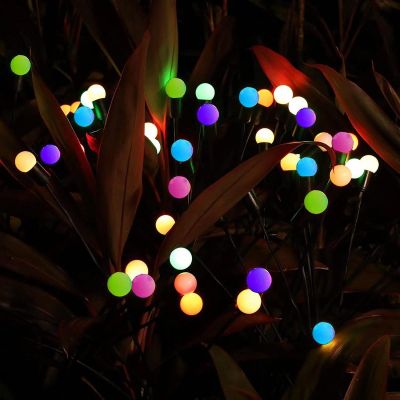 3. SOLAR LAMP DANCING IN THE WIND, COLORFUL BALLS, 6 LEDS, 72CM