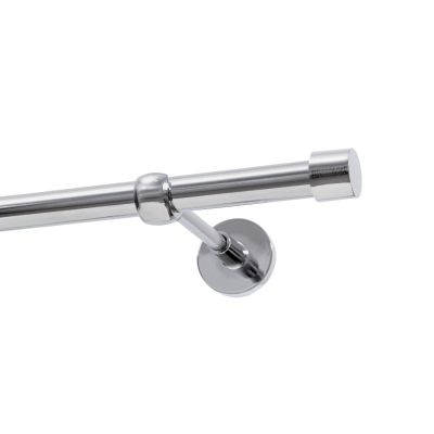 Single Curtain Rod Ø 19 mm, Chrome, 400 cm, LUNA KOWALSKI
