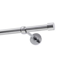 Single Curtain Rod Ø 19 mm, Chrome, 400 cm, LUNA KOWALSKI