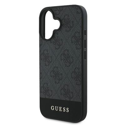 6. Guess 4G Bottom Stripe Case for iPhone 16 Plus 6.7" - Gray