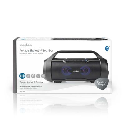 19. Nedis Party Boombox 60W LED Speaker [60W/ 6Std Battery/ Bluetooth/ TWS/ LED]
