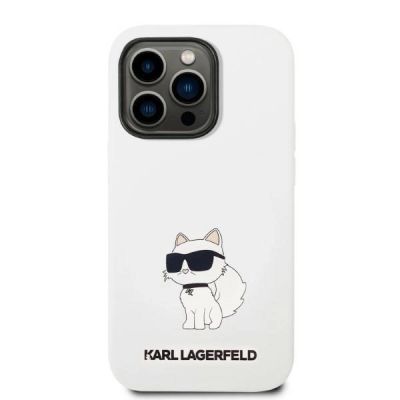 3. Karl Lagerfeld KLHMP14XSNCHBCH iPhone 14 Pro Max 6.7" hardcase white/white Silicone Choupette MagSafe