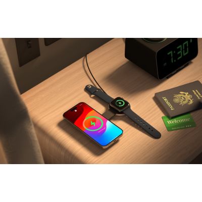4. Twelve South ButterFly - MagSafe compatible wireless charger for two devices (case, power adapter, US, UK, EU, AU plugs, 1m USB-C - USB-C power cable included)