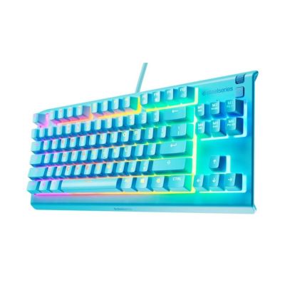 3. SteelSeries Apex 3 TKL US Keyboard, Aqua