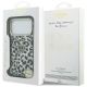 8. Guess IML Leopard Glitter Triangle Logo MagSafe Case for iPhone 17 Pro / 18 Pro - Black